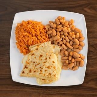 Quesadilla with Rice & Beans